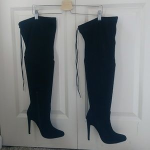 JustFab wide calf over the knee boots